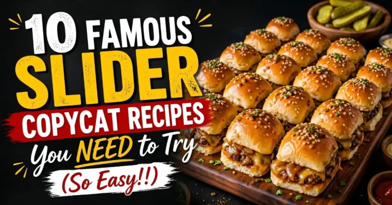 10 Famous Slider Copycat Recipes