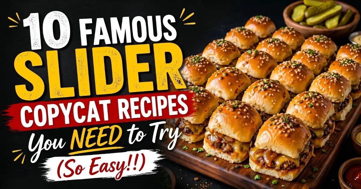 10 Famous Slider Copycat Recipes