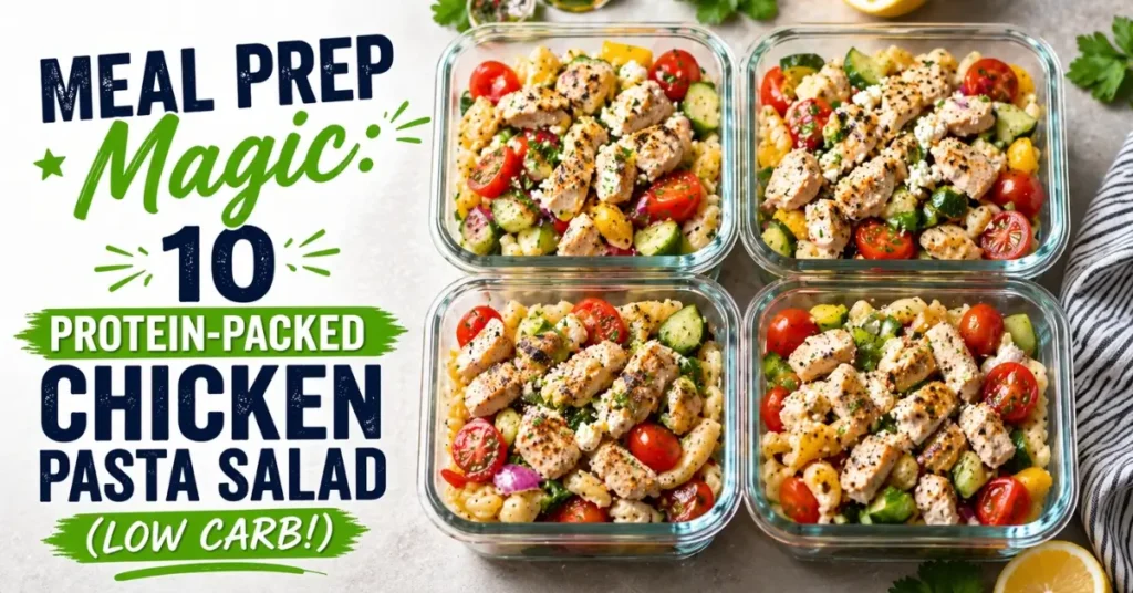 10 Protein-Packed Chicken Pasta Salad