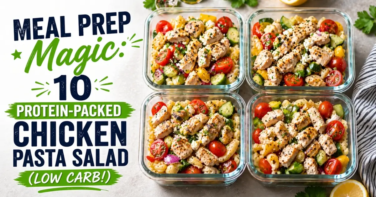 10 Protein-Packed Chicken Pasta Salad