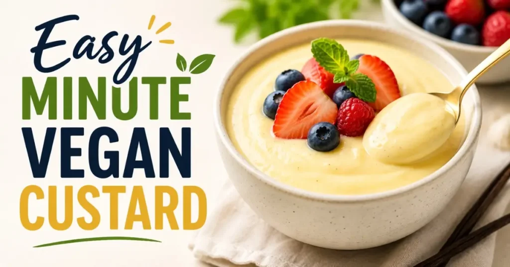 Easy Minute Vegan Custard