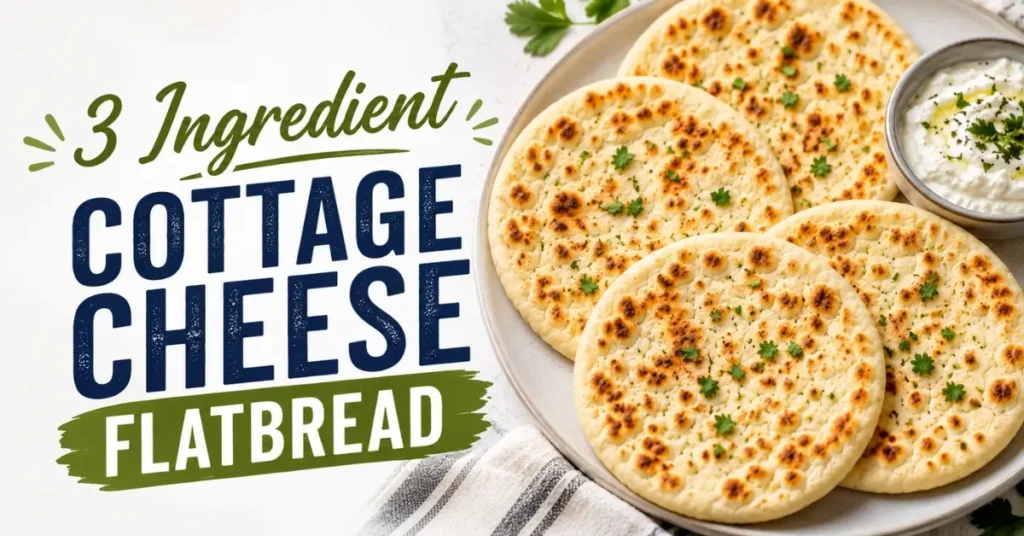 3 Ingredient Cottage Cheese Flatbread