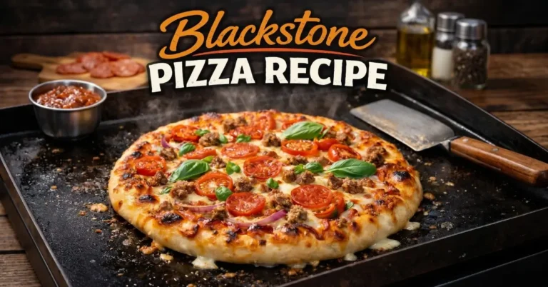 Blackstone Pizza Recipe (Crispy, Backyard-Style Flat Top Pizza)