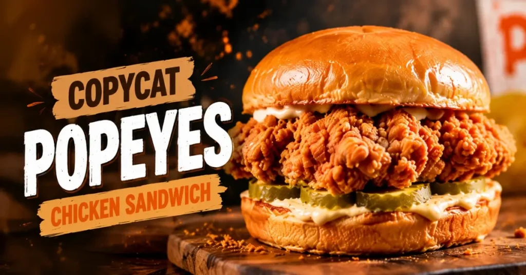 Copycat Popeyes Chicken Sandwich