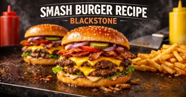 Smash Burger Recipe Blackstone: Crispy Burgers Ready in Minutes